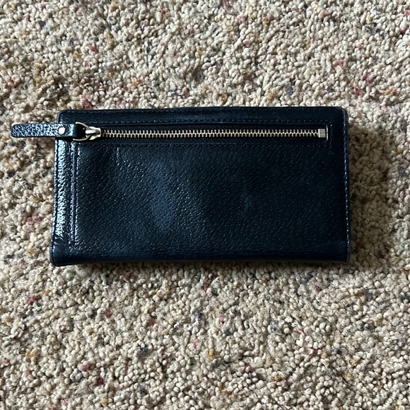 Black Kate Spade purse and matching wallet - Picture 8 of 9